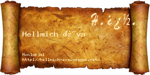 Hellmich Éva névjegykártya